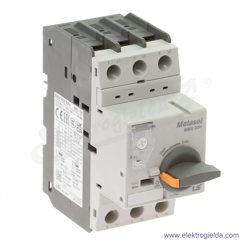 Wyłącznik silnikowy MMS-32H 2,5A 3P 0,75kW 1,6-2,5A