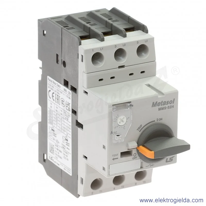 Wyłącznik silnikowy MMS-32H 6A 3P 2,2kW 4-6A