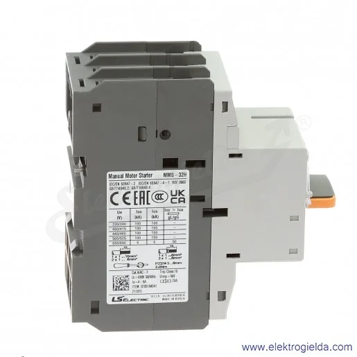Wyłącznik silnikowy MMS-32H 6A 3P 2,2kW 4-6A