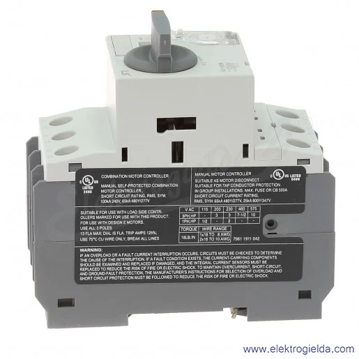 Wyłącznik silnikowy MMS-32H 13A 3P 5,5kW 9-13A