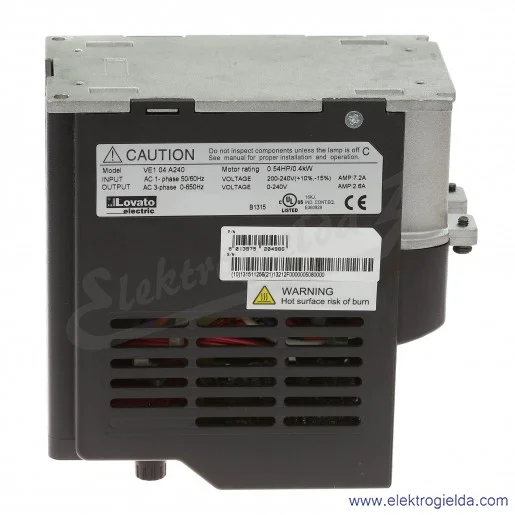 Falownik skalarny VE104A240, 0.4KW, 200...240VAC Falownik skalarny VE104A240, 0.4KW, 200...240VAC