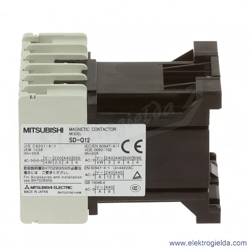 Stycznik 161082, SD-Q12, 1A1B, 4kW, 24V DC