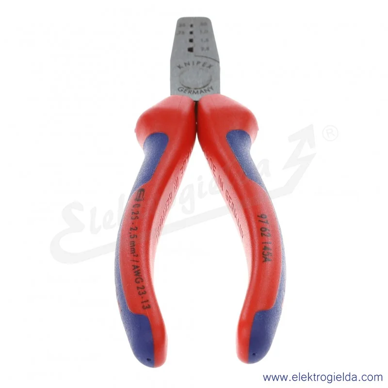 Praska 97 62 145A do tulejek kablowych 0,25-2,5mm, matryca trapez