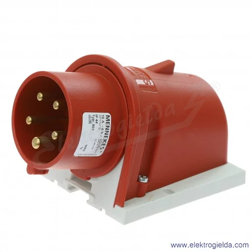 Wtyczka stała odbiornikowa 801 5x16A 400V IP44