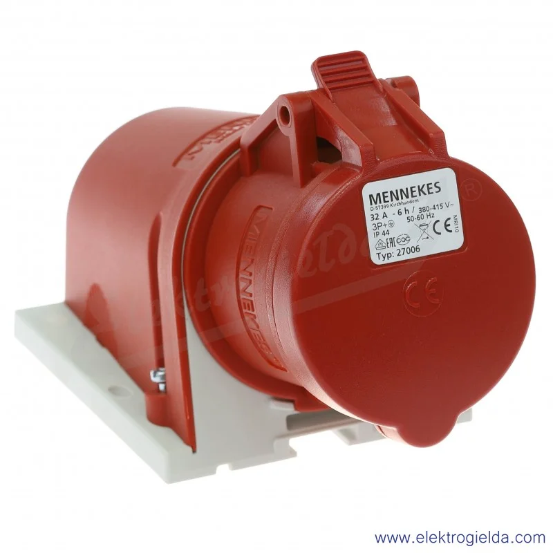 Gniazdo naścienne 1373 4x32A 400V IP44