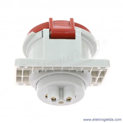 Gniazdo tablicowe 1473 5x16A 400V skośne IP44