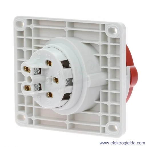 Gniazdo tablicowe 1473 5x16A 400V skośne IP44