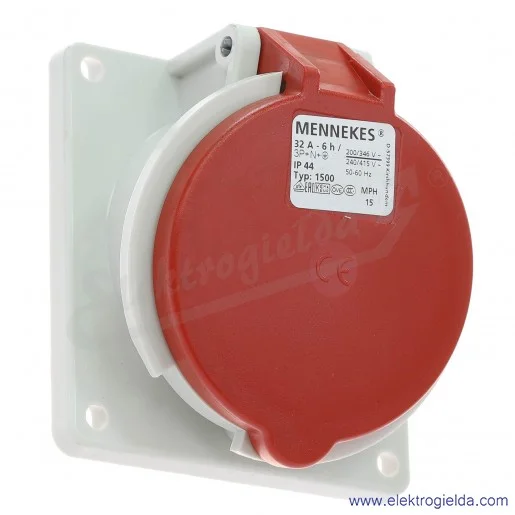 Gniazdo tablicowe 1500 5x32A 400V skośne IP44