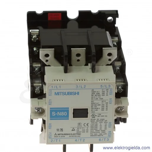 Stycznik 113628, S-N80, 45KW, 230V AC Stycznik 113628, S-N80, 45KW, 230V AC