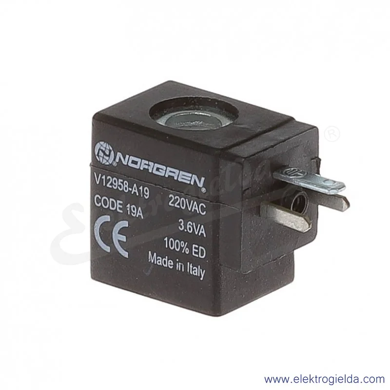 Cewka V12958-A18 230VAC do rozdzielaczy z serii V50, do wtyczki 15mm