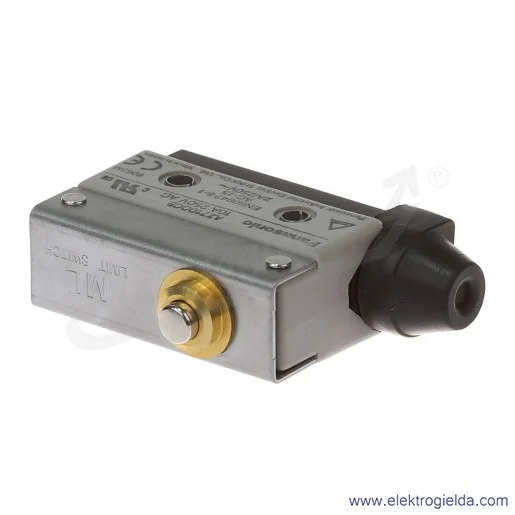 Wyłącznik krańcowy AZ7100CE, 125VDC, 250VAC, 10A, trzpień 7mm przycisk podstawowy