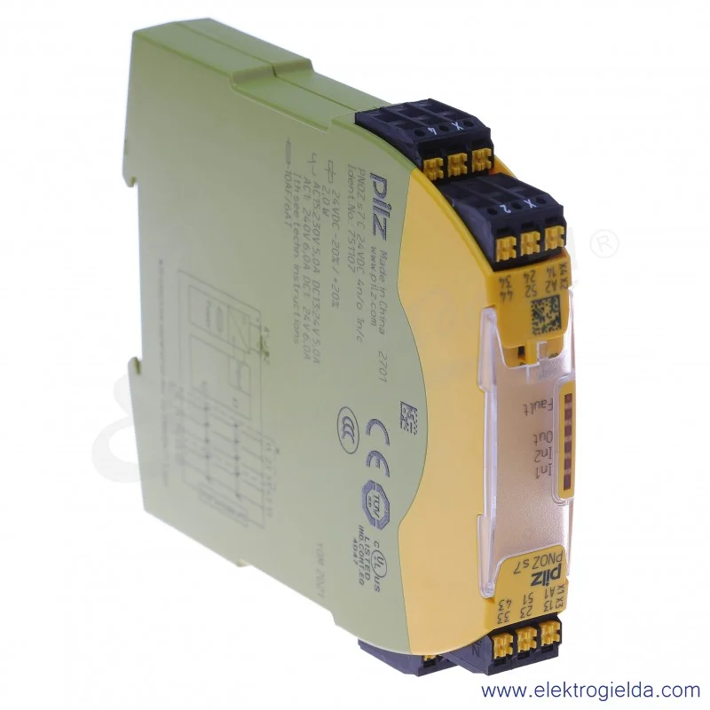 Przekaźnik bezpieczeństwa PNOZ s7 C, 24VDC, 4N/O 1N/C