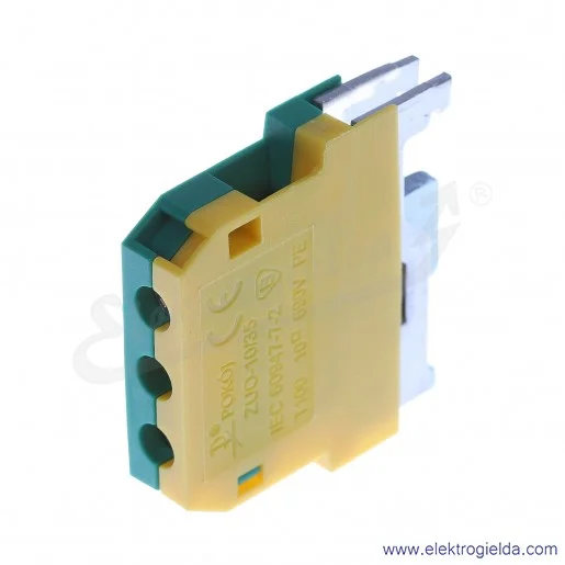 Złączka ochronna A11-5D3Z, ZUO 10, żółto-zielona, 10mm2