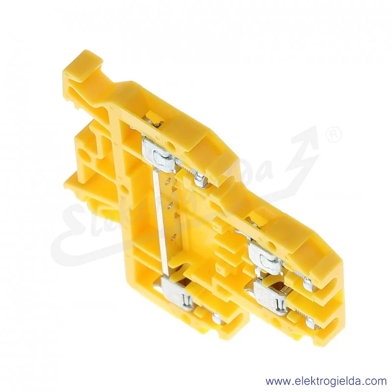 Złączka piętrowa A00-0001, ZUG G/21, żółta, śrubowa, 4mm2