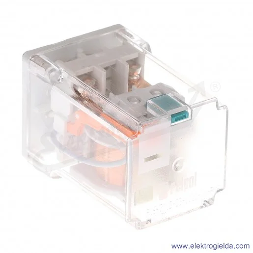 Przekaźnik elektromagnetyczny R15-1012-23-1110-WK-PKP 2P 110VDC przycisk testujący K wykonanie trakcyjne Przekaźnik elektromagnetyczny R15-1012-23-1110-WK-PKP 2P 110VDC przycisk testujący K wykonanie trakcyjne