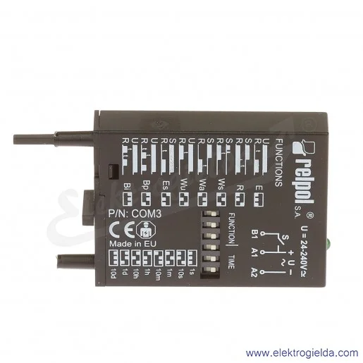 Uniwersalny moduł czasowy COM3 wielofunkcyjny do instalacji w gnieździe GZP8, GZP11 Uniwersalny moduł czasowy COM3 wielofunkcyjny do instalacji w gnieździe GZP8, GZP11