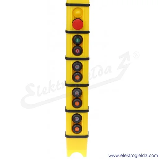 Kaseta sterownicza KS5-1-2-058S.21.45.35.45 suwnicowa start/stop, prawo/lewo, góra/dół, prawo/lewo, STOP awaryjny