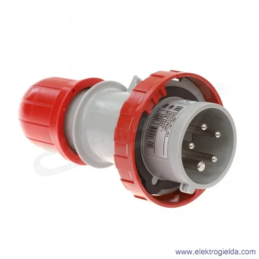 Wtyczka 218.1637 5x16A 3P+N+PE 6h IP67 montaż na kabel