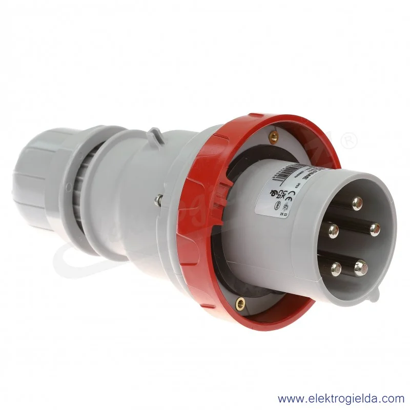 Wtyczka 5x63A 3P+N+PE 6h IP67 montaż na kabel 218.6337