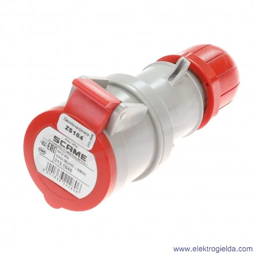 Gniazdo przenośne 4x16 3P+N 6h IP44 montaż na kabel 313.1646