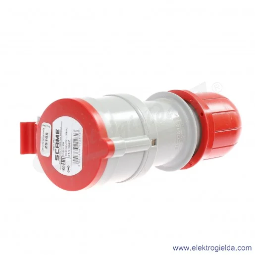 Gniazdo przenośne 5x16 3P+N+PE 6h IP44 montaż na kabel 313.1647