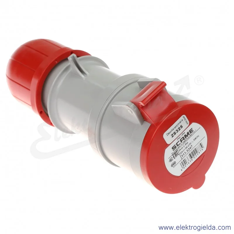 Gniazdo przenośne 5x32 3P+N+PE 6h IP44 montaż na kabel 313.3247
