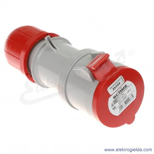 Gniazdo przenośne 5x32 3P+N+PE 6h IP44 montaż na kabel 313.3247
