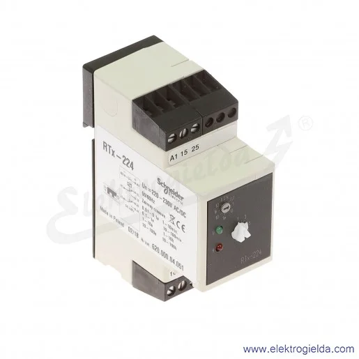 Przekaźnik czasowy elektroniczny 620-000-04-051, RTX224, 220/230V AC/DC