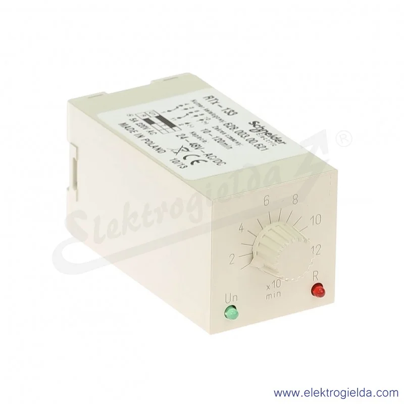 Przekaźnik czasowy 628-003-00-621, RTX133, 24-48VAC/DC, 10-120min