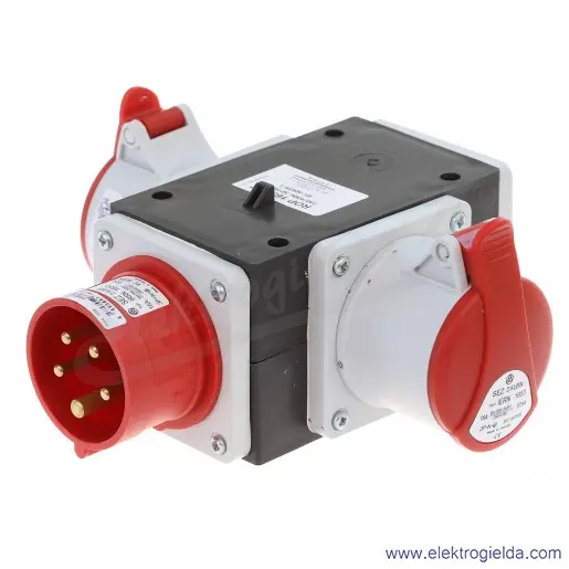 Odgałęźnik ROP 1653-VZ 3-fazowe wejście 1x16A 5P/ wyjście 2x16A 5P + 1x16A 3P IP44 Odgałęźnik ROP 1653-VZ 3-fazowe wejście 1x16A 5P/ wyjście 2x16A 5P + 1x16A 3P IP44