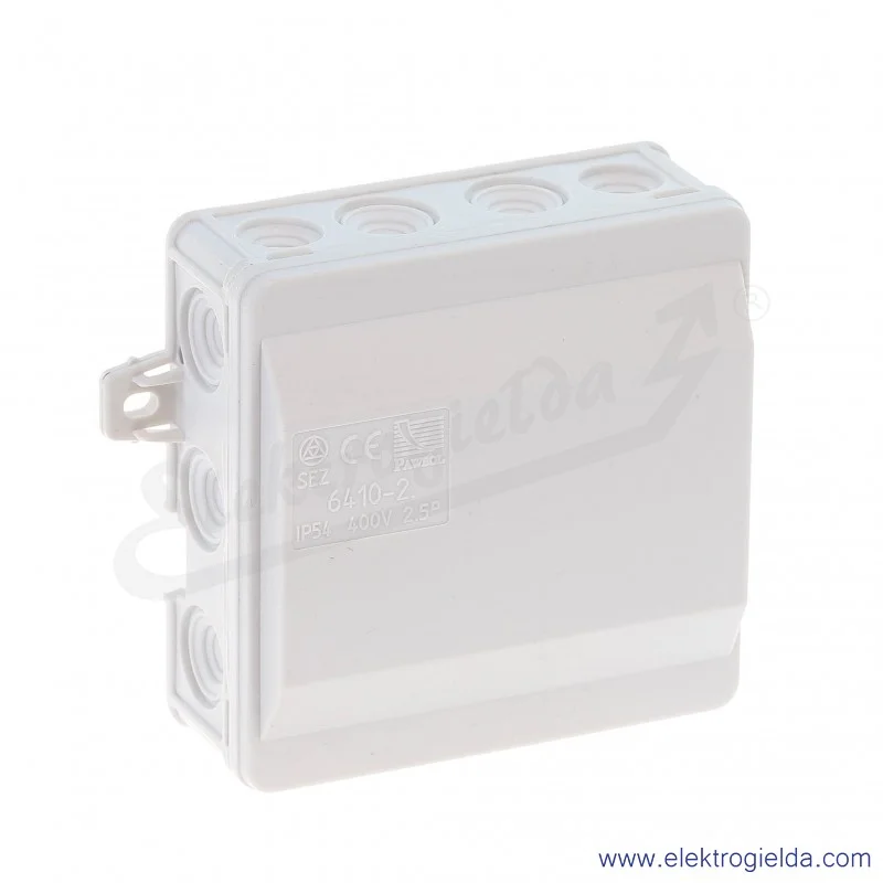 Puszka natynkowa 6410-20 90x90x40 IP54 odgałęźna 14 otworów
