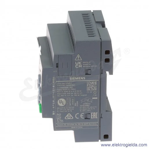 Moduł logiczny 6ED1052-1MD08-0BA1 LOGO8!12/24RCE, z wyświetlaczem , 12/24V DC , 8 wejść binarnych (w tym 4 wejścia analogowe nap