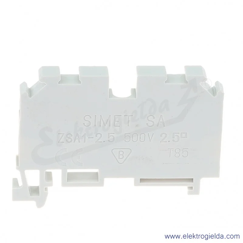 Złączka samozaciskowa 16208312, ZSA1-2,5 T-208, szyna DIN, 2,5mm2, 500V, 24A
