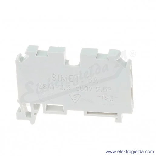 Złączka samozaciskowa 16208312, ZSA1-2,5 T-208, szyna DIN, 2,5mm2, 500V, 24A Złączka samozaciskowa 16208312, ZSA1-2,5 T-208, szyna DIN, 2,5mm2, 500V, 24A