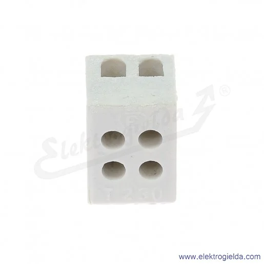 Złączka porcelanowa 44232516, ZPA 2*2.5 T232, 2,5mm2, 500V, 24A, 2 tory