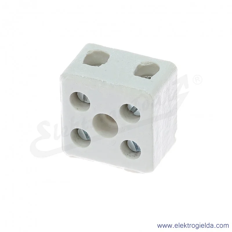 Złączka porcelanowa 44532516, ZPA2-10A T532, 10mm2, 500V, 57A, 2 tory
