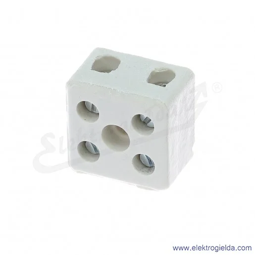 Złączka porcelanowa 44532516, ZPA2-10A T532, 10mm2, 500V, 57A, 2 tory