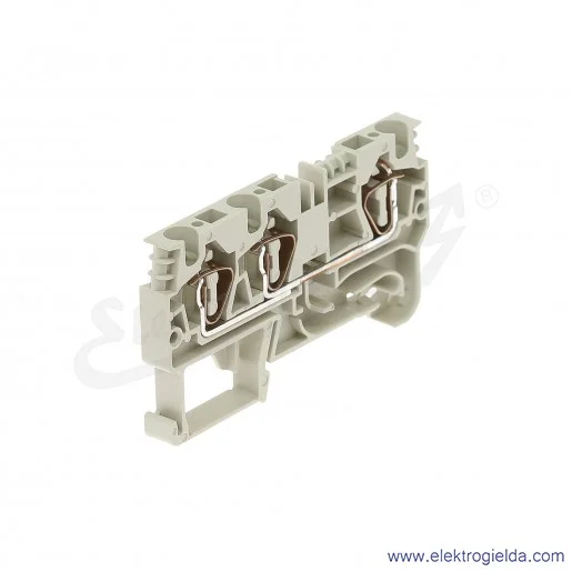 Złączka przelotowa 56.704.5055.0, WKFN 4 D1/2, 4mm2, szara, szerokość 6mm