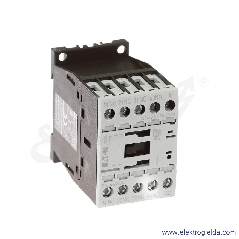 Stycznik pomocniczy DILA-22-EA(230V50HZ,240V60HZ) 4A 2NO+2NC Us 230VAC