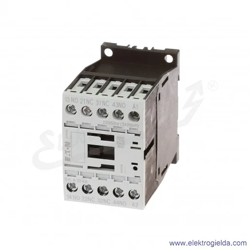 Stycznik pomocniczy DILA-22-EA(230V50HZ,240V60HZ) 4A 2NO+2NC Us 230VAC
