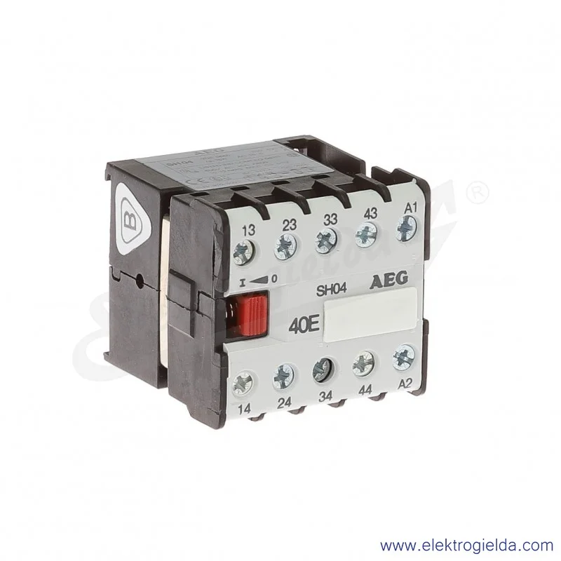 Stycznik pomocniczy SH 04-40 24V AC 50/60 HZ, 4NO, 3KW/400V AC-3, 16A AC-1, 4-polowy