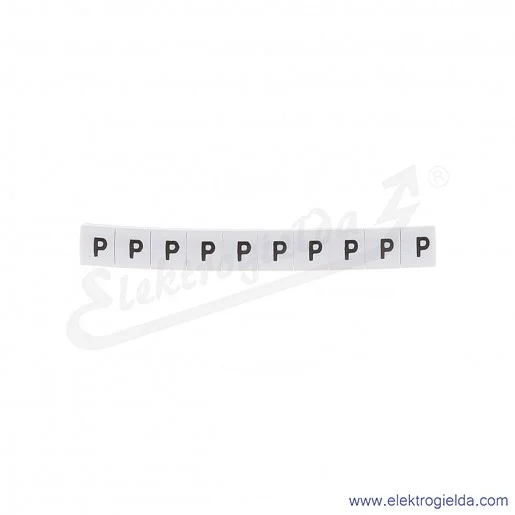 Oznacznik opisowy R34RR-02050407200, EZ-5B *P*, biały, 100szt
