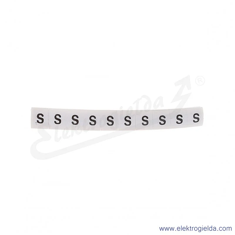 Oznacznik opisowy R34RR-02050407500, EZ-5B *S*, biały, 100szt