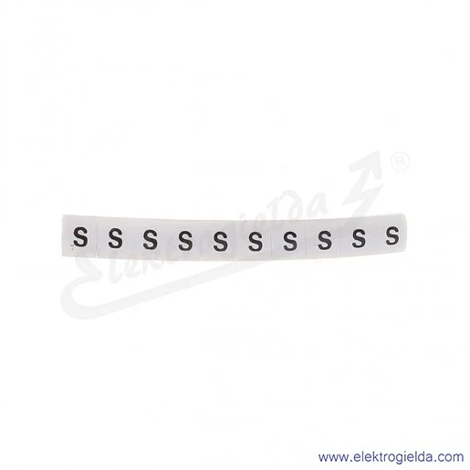 Oznacznik opisowy R34RR-02050407500, EZ-5B *S*, biały, 100szt