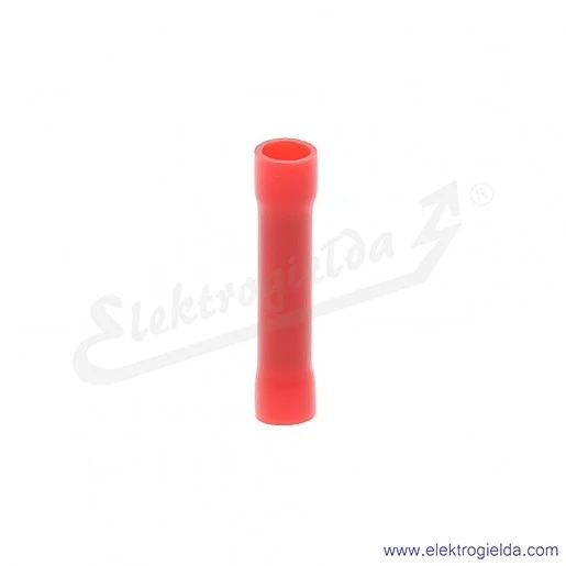 Łącznik kablowy E09KO-02060300101, KLI 1, 0,75-1mm2, do łączenia na styk, izolowany czerwony, 100szt
