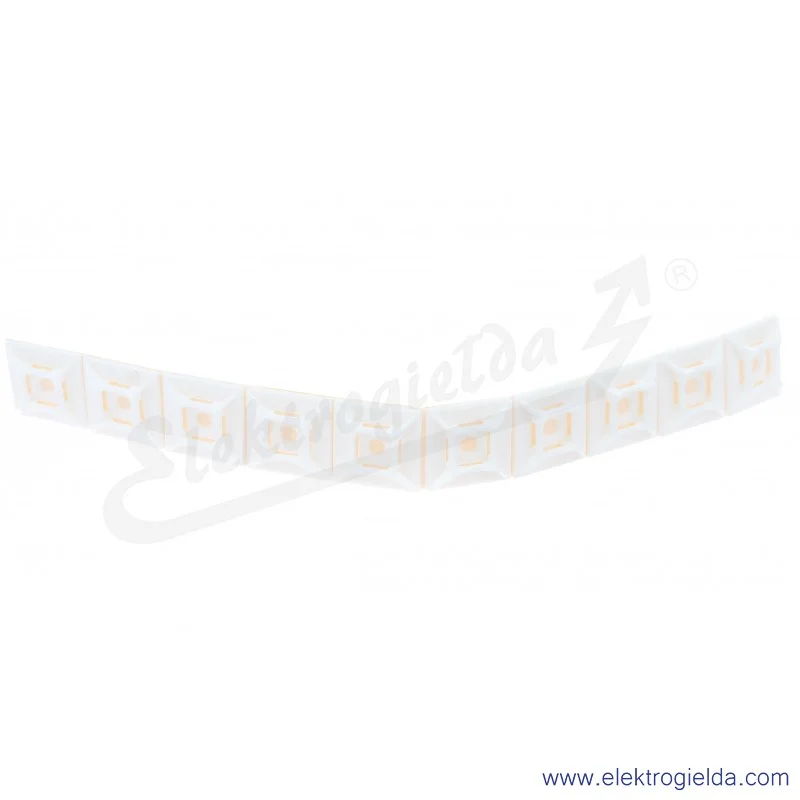 Element mocujący E01EM-01020200300, E9S ,100szt, do opasek zaciskowych, (29mm x 29mm)
