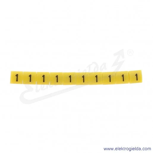 Oznacznik opisowy E04ZP-01020200200, OZ 1 *1*, żółty, 100szt