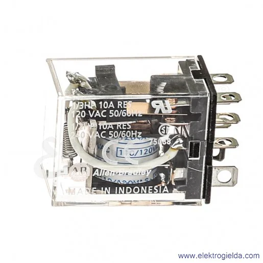 Przekaźnik miniaturowy 700-HF32A1, 2P, 120VAC, 10A, DPDT, monostabilny