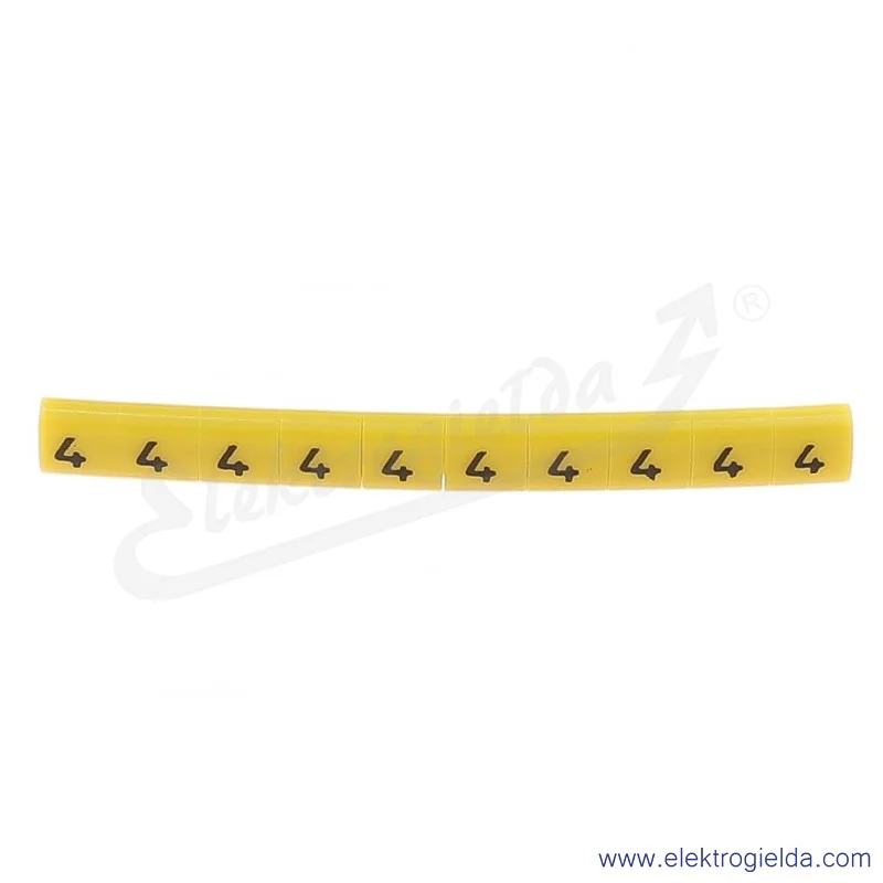 Oznacznik opisowy E04ZP-01020100500, OZ 0 *4*, żółty, 100szt