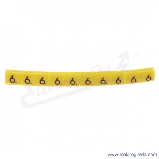 Oznacznik opisowy E04ZP-01020100700 OZ 0 *6*, żółty, 100szt